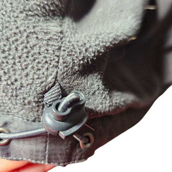 Free Tech Performance Outerwear Jacket S Black & Gray Water-Resistant Hooded Coa - Picture 11 of 13